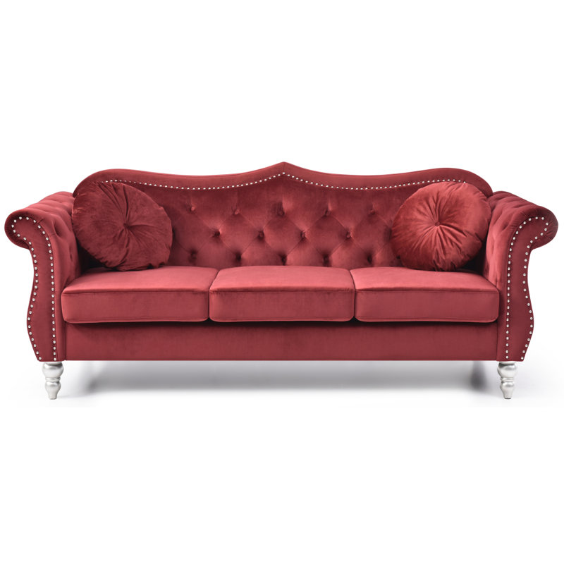 Canapé moderne Modern Glory Furniture Hollywood, Bourgogne