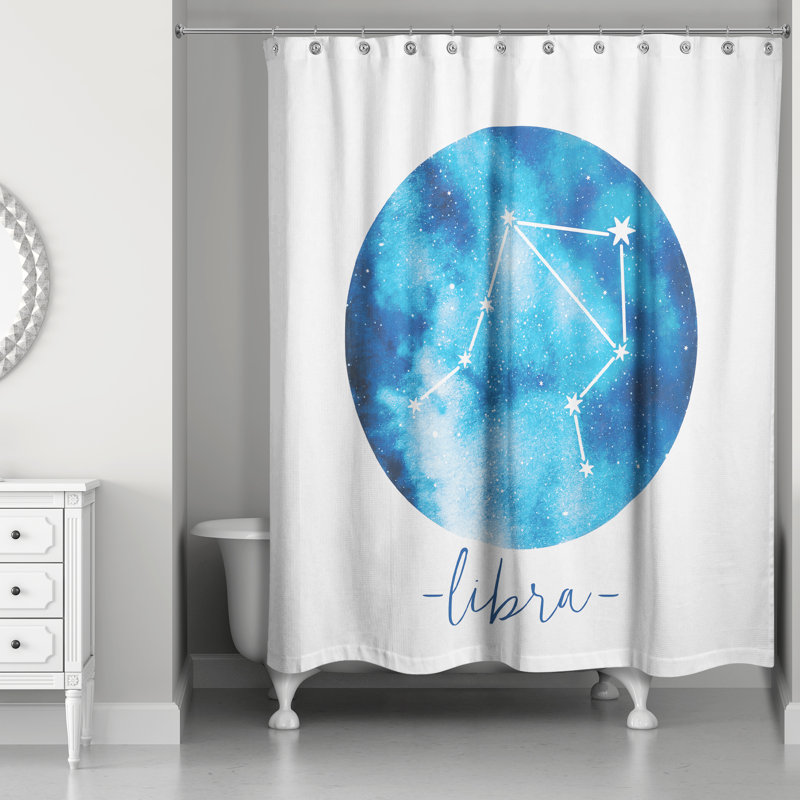 Dulin Libra Zodiac Constellation Shower Curtain