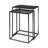 Set of Two Black Iron Nested Tables