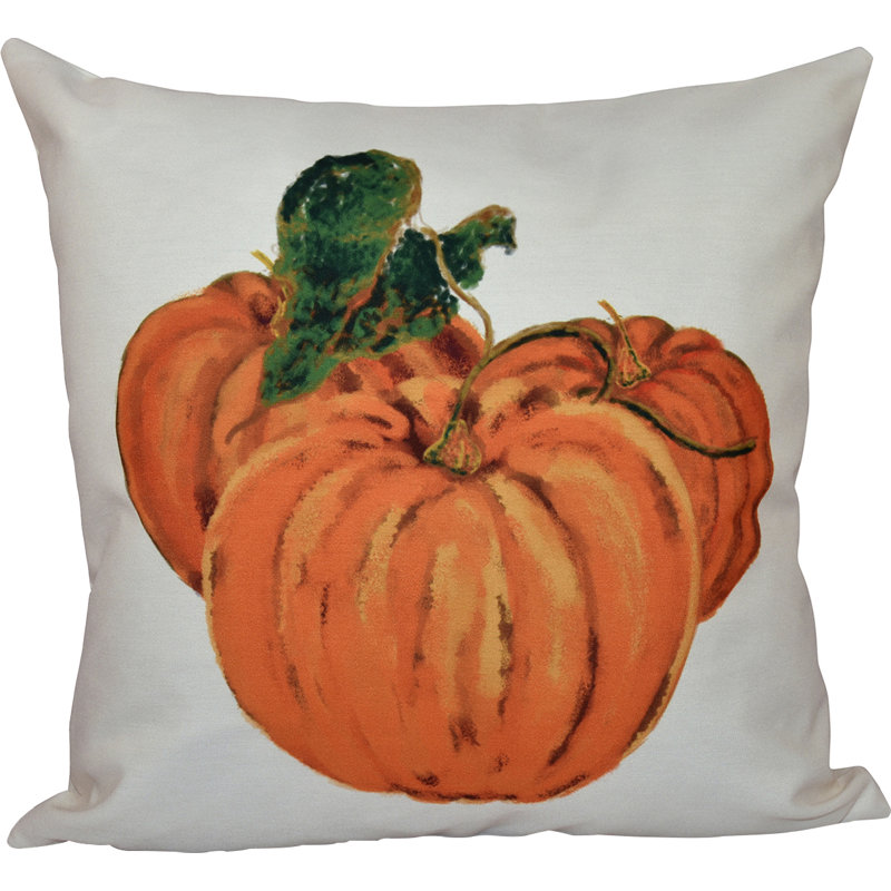 Outdoor Reversible Throw Pillow, 18" H x 18" W, Off White