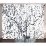 Polyester Semi Sheer Curtain Pair