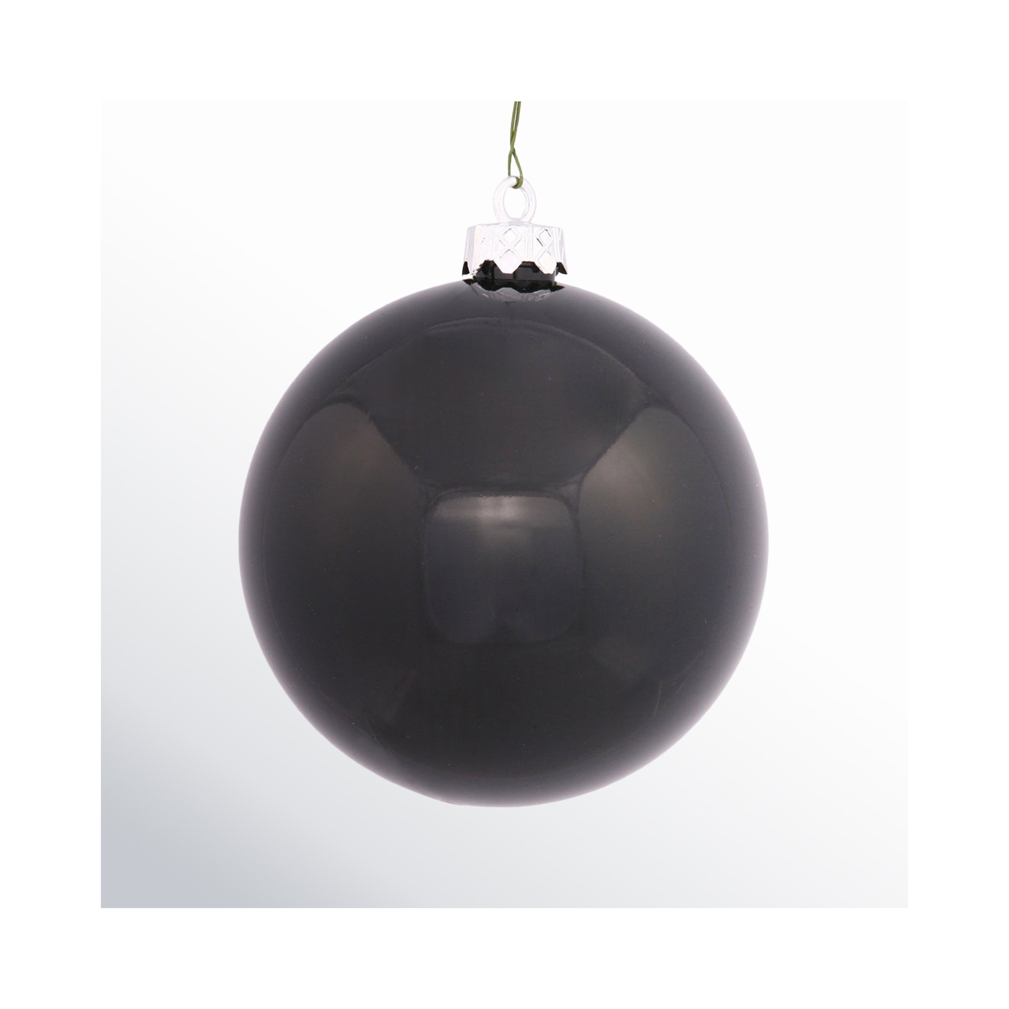 Holiday Décor Ball Ornament, Black, 2.75" H x 2.75" W x 2.75" D