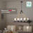 8-Light Faux Wood Kitchen Island Chandelier