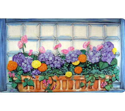 Deiter Non-Slip Floral Doormat
