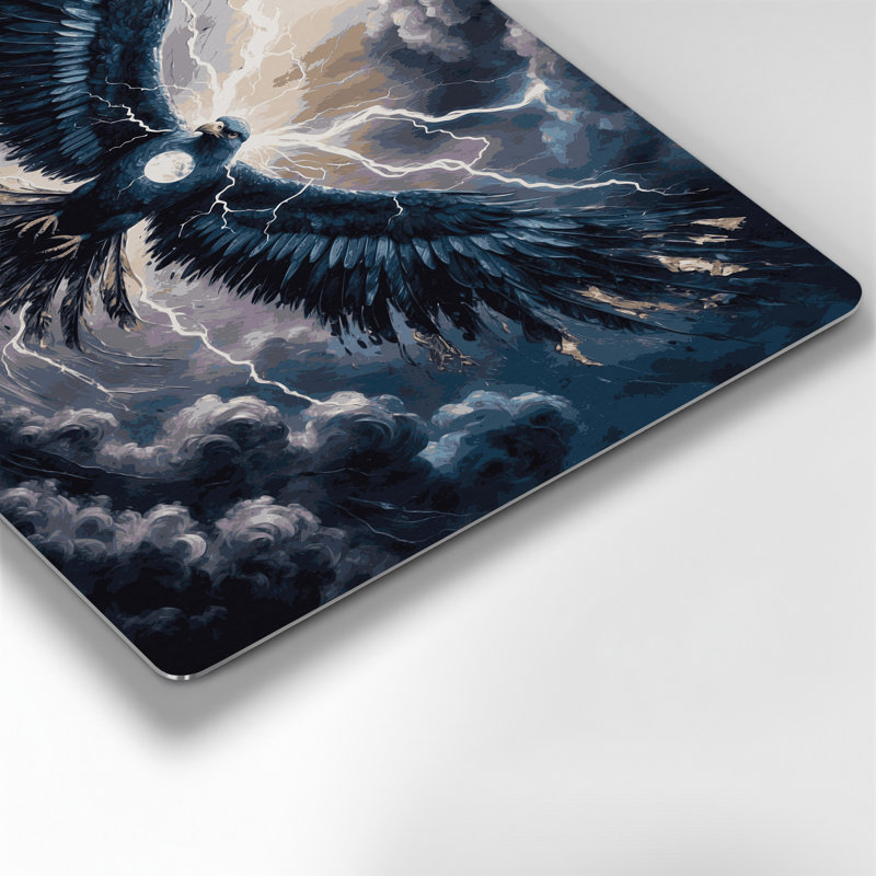 Art mural gris Sci Fi Thunderbird, H 20 po x l 24 po