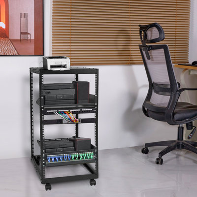 38.7'' H x 23'' W AV Cart