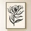 «Ink Flower I Cream» par Sara Zieve Miller - Impression sur toile