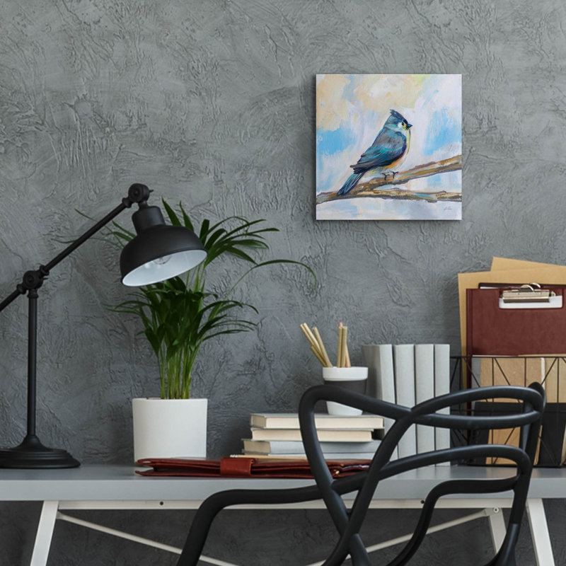 «Titmouse» par Jeanette Vertentes, H 12 po x l 12 po x P 0,13 po