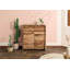 100cm Wide 2 Drawer Solid Wood Highboard