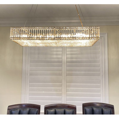 Kliton 8 - Light Dimmable Rectangle Chandelier