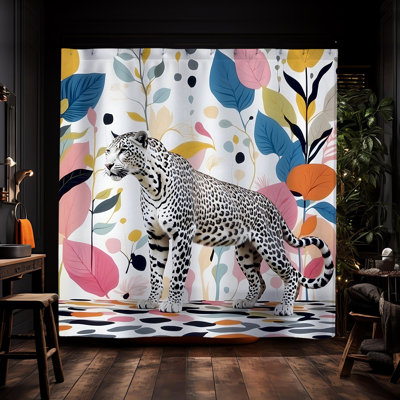 Rideau de douche Agron Leopard