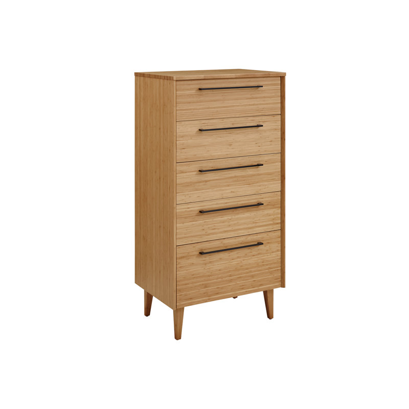 Commode 5 tiroirs Phatima, Caramélisé