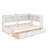 Twin Size Daybed With Two Drawers, Cabinets And USB Ports-318687845