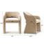 Chaise rembourrée 19 po en chenille-744644658