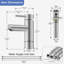 Robinet de salle de bain à un trou avec drain-97618771
