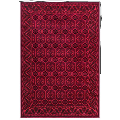 Floral Flokati Area Rug