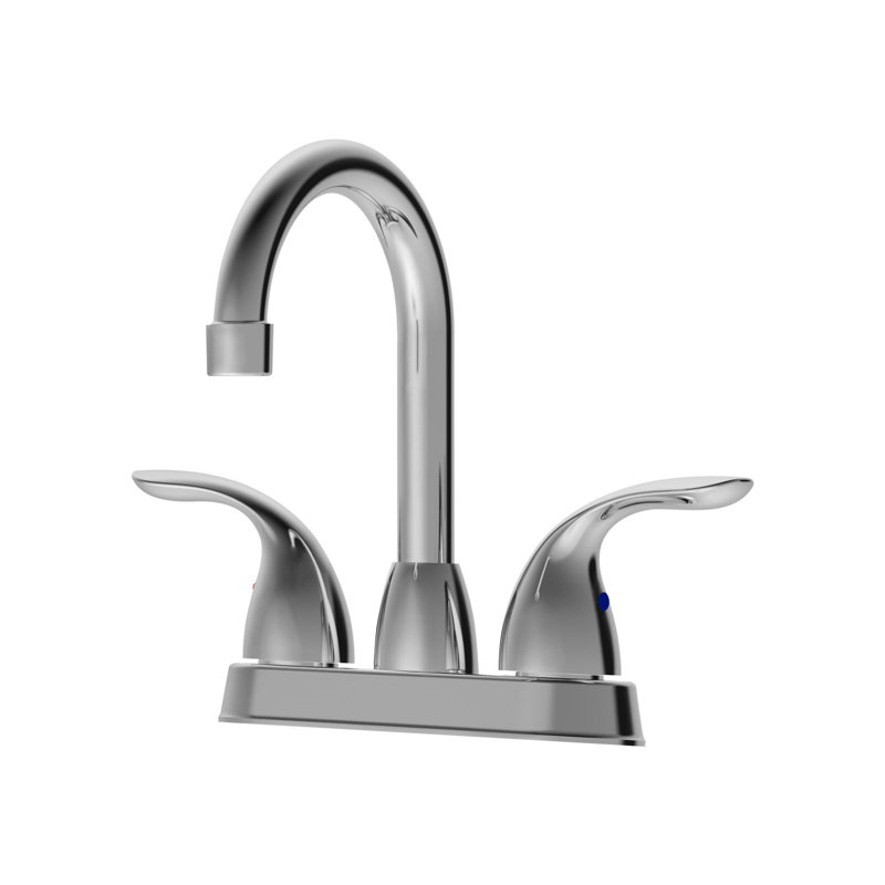 Robinet de salle de bain 12,12 po, 2, bec pivotant à 360 °, fixation sur le comptoir, teinture, robinet à plaque incluse, teinture