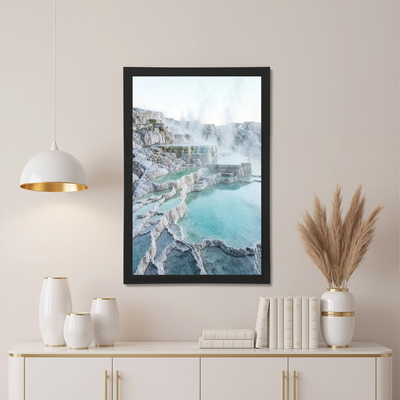 Art mural sur toile, "Steaming White", H 24 po x l 36 po