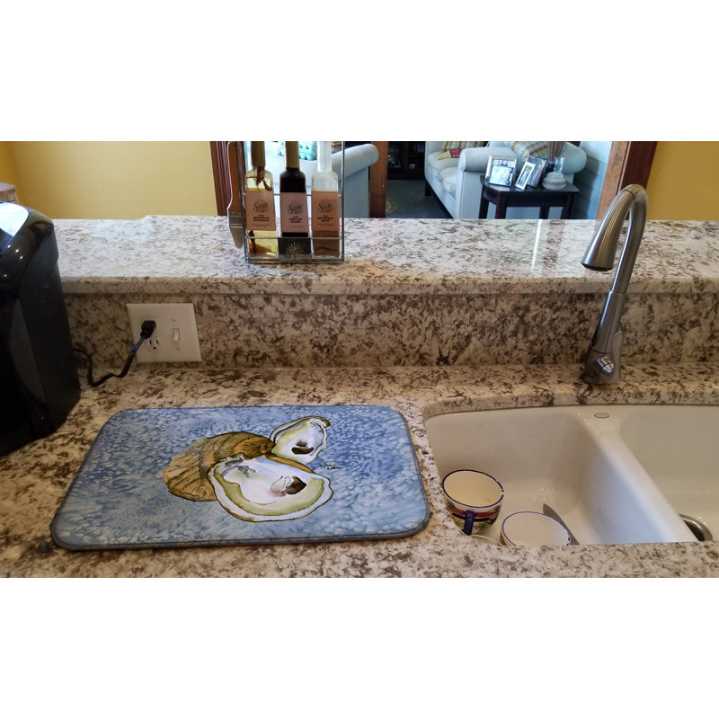 Tapis de séchage huître, Bleu