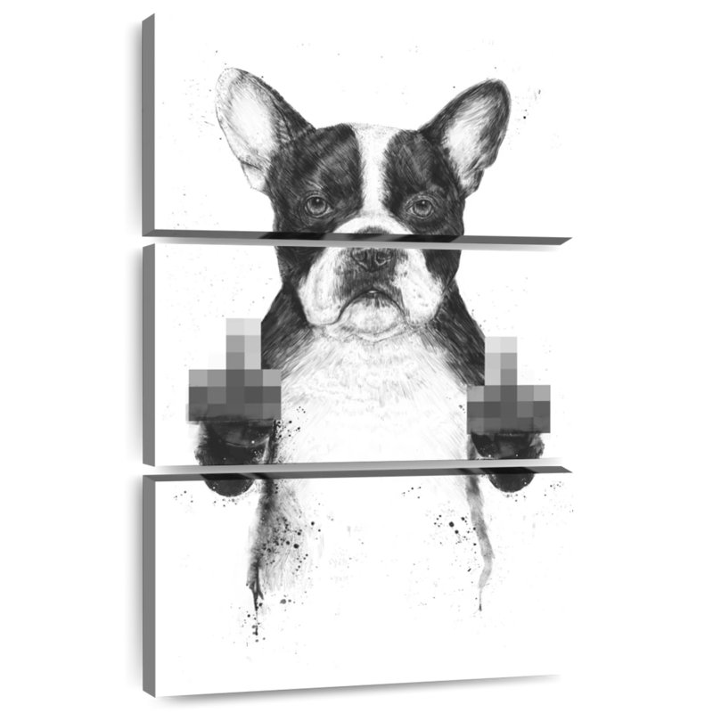 Brampt Censored Dog, 38" H x 24" W