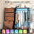 6-Drawer Storage Dresser with LED Lights, Hanging Rack & Charging Station-1228887840