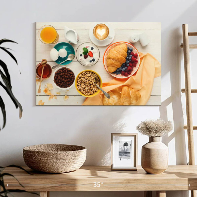 Petit déjeuner copieux, H 20 po x l 30 po