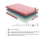 Ensemble de matelas simple 7 pouces et de coussins en mousse viscoélastique imprégnée de gel