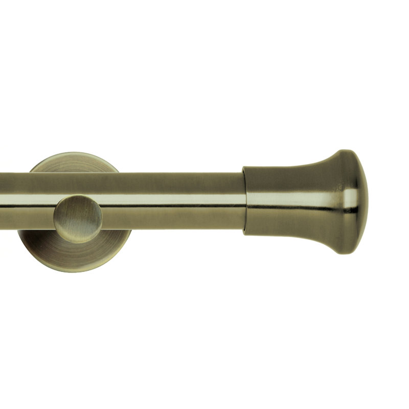 Alirah 2.8cm Single Pole, 180cm, Spun Brass