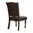 Ananio Faux Leather Dining Chair in Brown