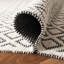 Tapis ivoire / noir en laine tissé à la main Matamoros-26830841