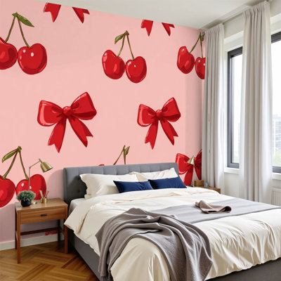 Papier peint adhésif auto-adhésif moderne pour la chambre à coucher «Peel and Stick» l 96 po x H 69 po