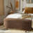 Bailey Boucle-Style Curved Storage Accent Bench-276019341