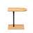 Couch Tray Table Bamboo Height Adjustable Side Table For Sofa C-Shaped Oval End Tables With Slots For Bed & Chairs In Living Room & Bedroom