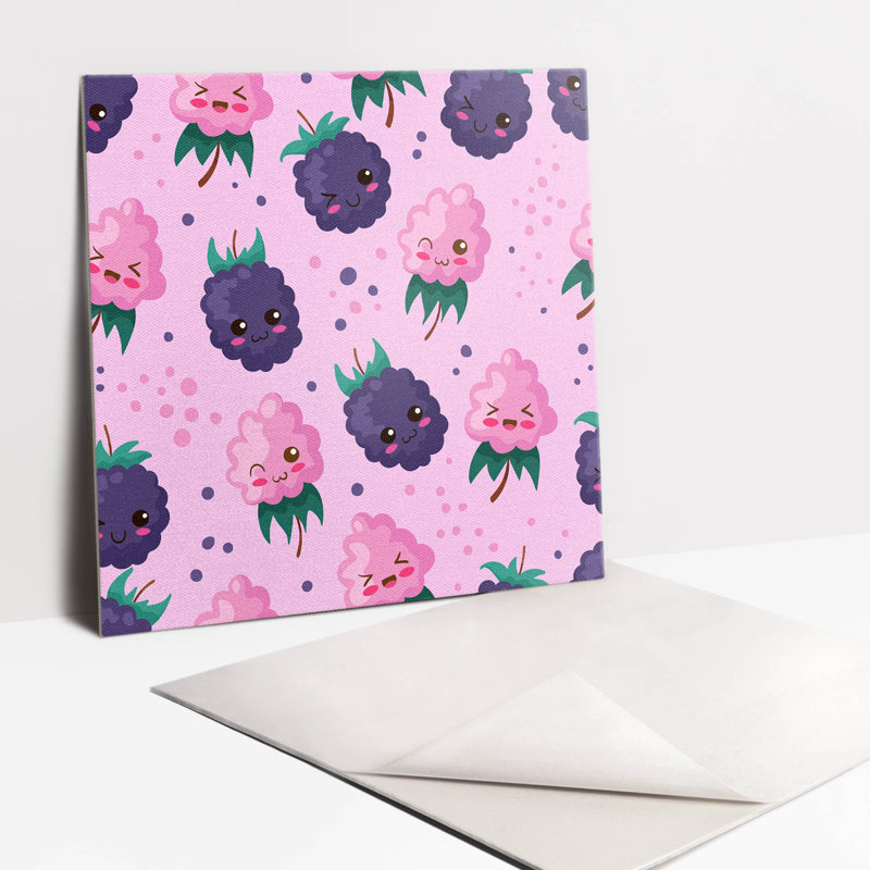 Lindamere 30 x 30 cm PVC Tile in Matte Pink