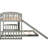 Gray Twin Over Bunk Bed With Slide - Quality Solid Wood Build For Fun And Function In Includes Enhanced Functionality