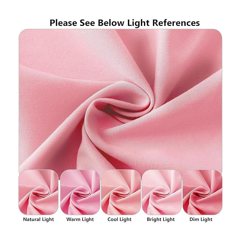 Ranarda Cotton Blend Percale Flat Sheet, Pink, Kingsize (5')