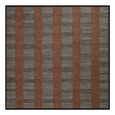 Machine Washable Checkered Brown Area Rug