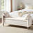 Aristides Farmhouse 59"W Flip Top Storage Bench with Two Pillows and Solid Wood Legs-115594069