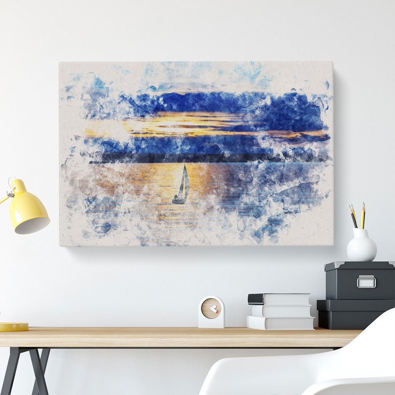 Sailing Boat Vol.1 - Wrapped Canvas Print, 35cm H x 50cm W x 3cm D