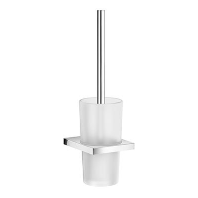 AIR collection wall mounted toilet brush frosted glass container 