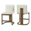 Set of 2 Modern Bar Stools, Counter Height Barstools, Upholstered Kitchen Island Chair-131584342