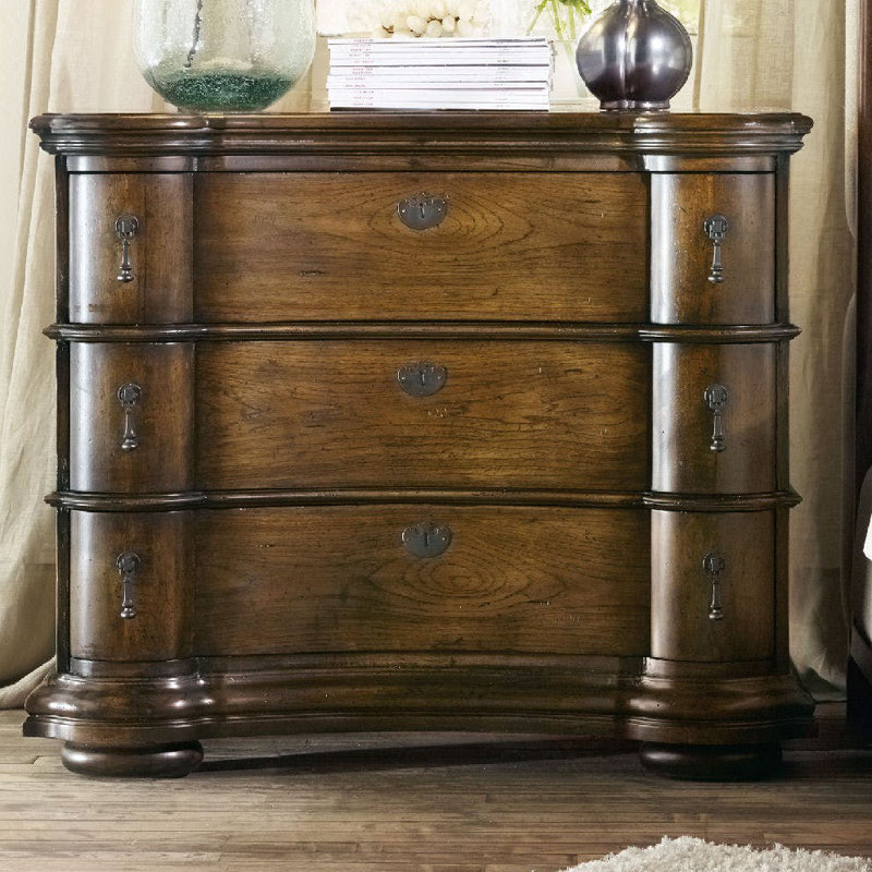 Archivist 3 - Drawer Solid Wood Nightstand