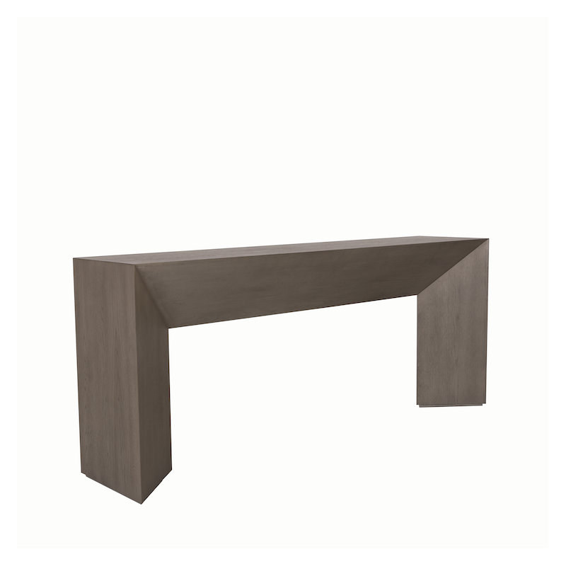 Grady 72" Wood Modern ConsoleTable Dusted Stone