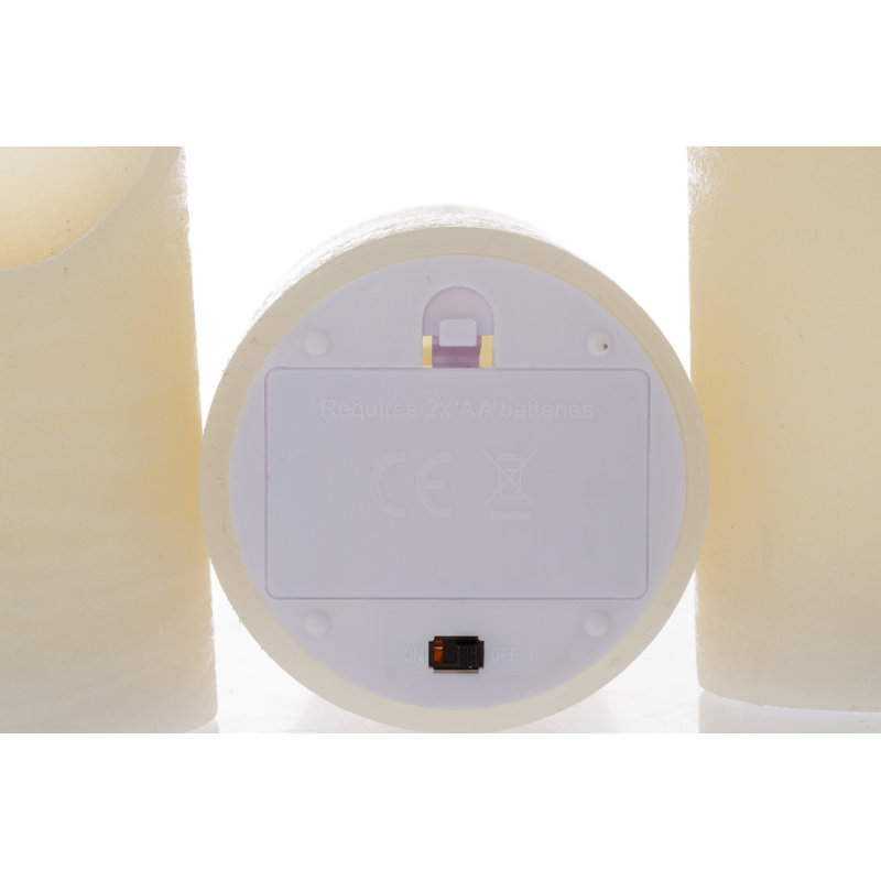 Unscented Flameless Candle, Cream