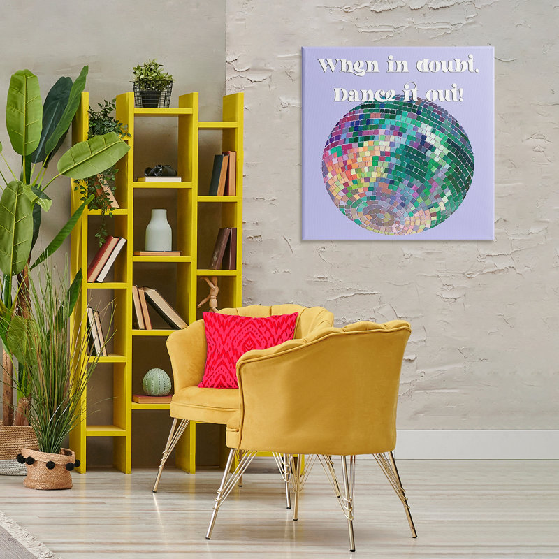 «Dance It Out», art mural sur toile par Regina Moore, H 30 po x l 30 po