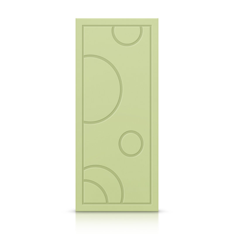 Porte standard à panneaux en bois manufacturé, Vert sauge, 42 po x 80 po
