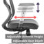 Chaise de bureau ergonomique entièrement réglable