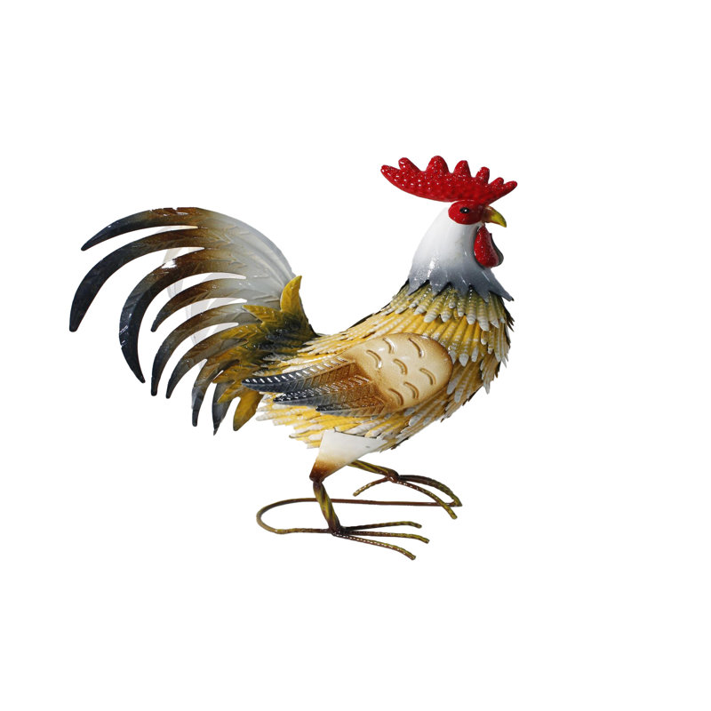 Statue de jardin extérieur coq