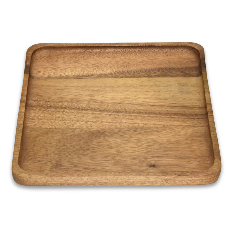 Azalaya Handmade Wood Decorative Plate 1