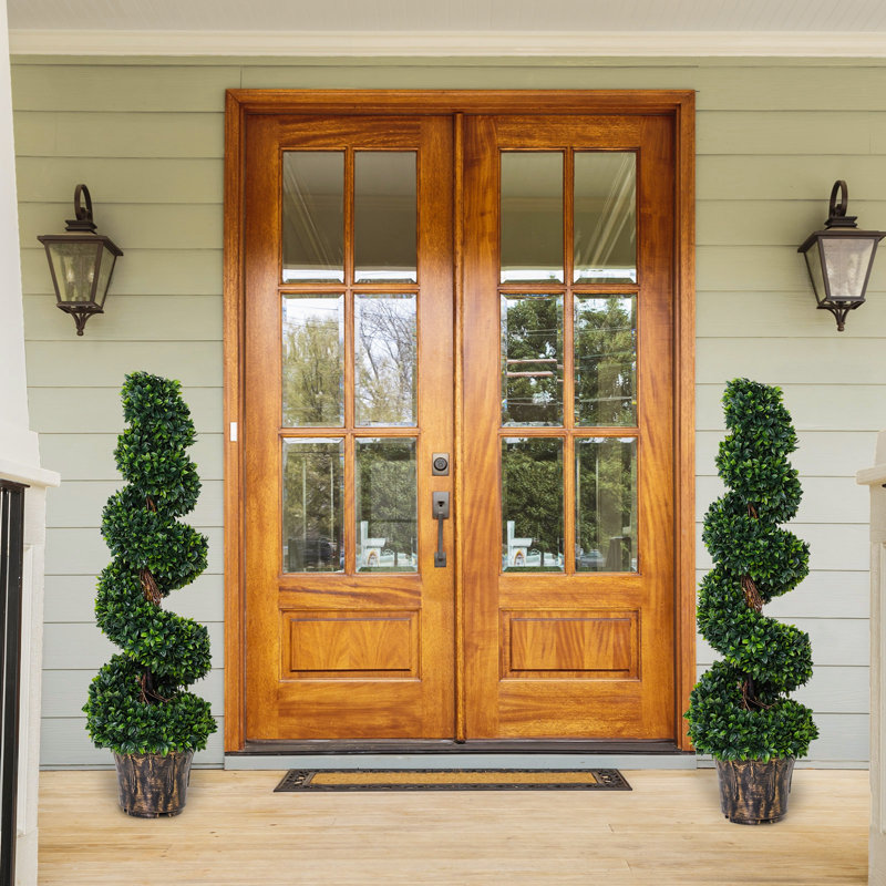 112cm Faux Boxwood Tree in Pot
